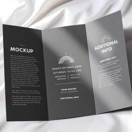 Folletos 1 x 1 papel bond