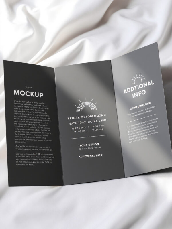 Folletos 1 x 1 papel bond