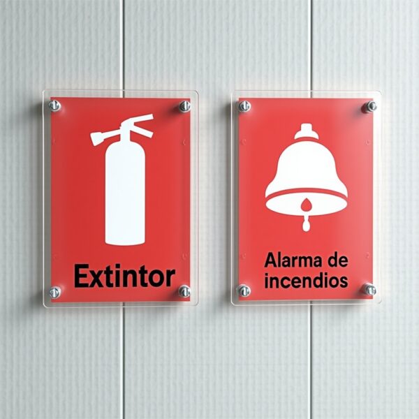 Señalizacion en acrilico 5mm / m²
