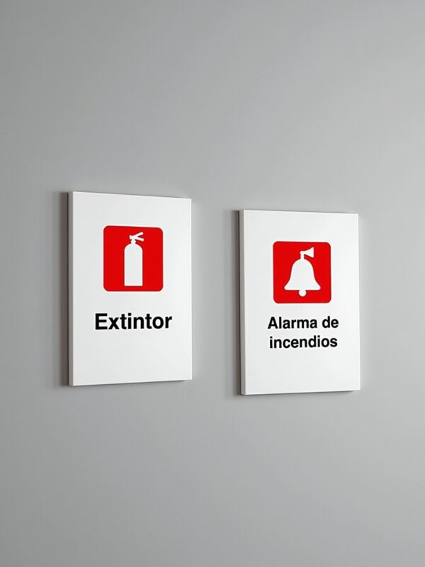 Señalizacion en poliestireno Calibre 50 m²