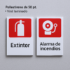 Señalizacion en poliestireno Calibre 50 m²
