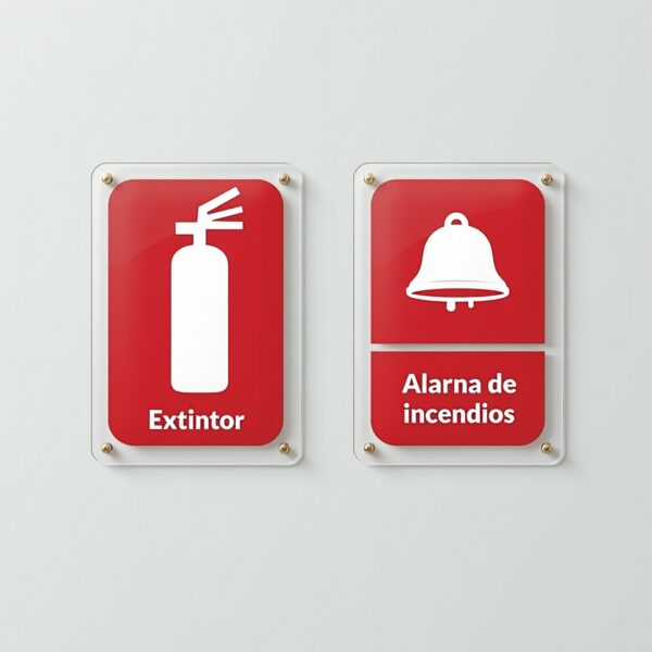 Señalizacion en acrilico 5mm / m²